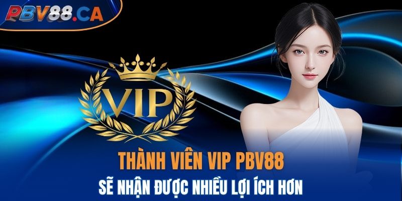 Thành viên vip PBV88 sẽ nhận được nhiều lợi ích hơn